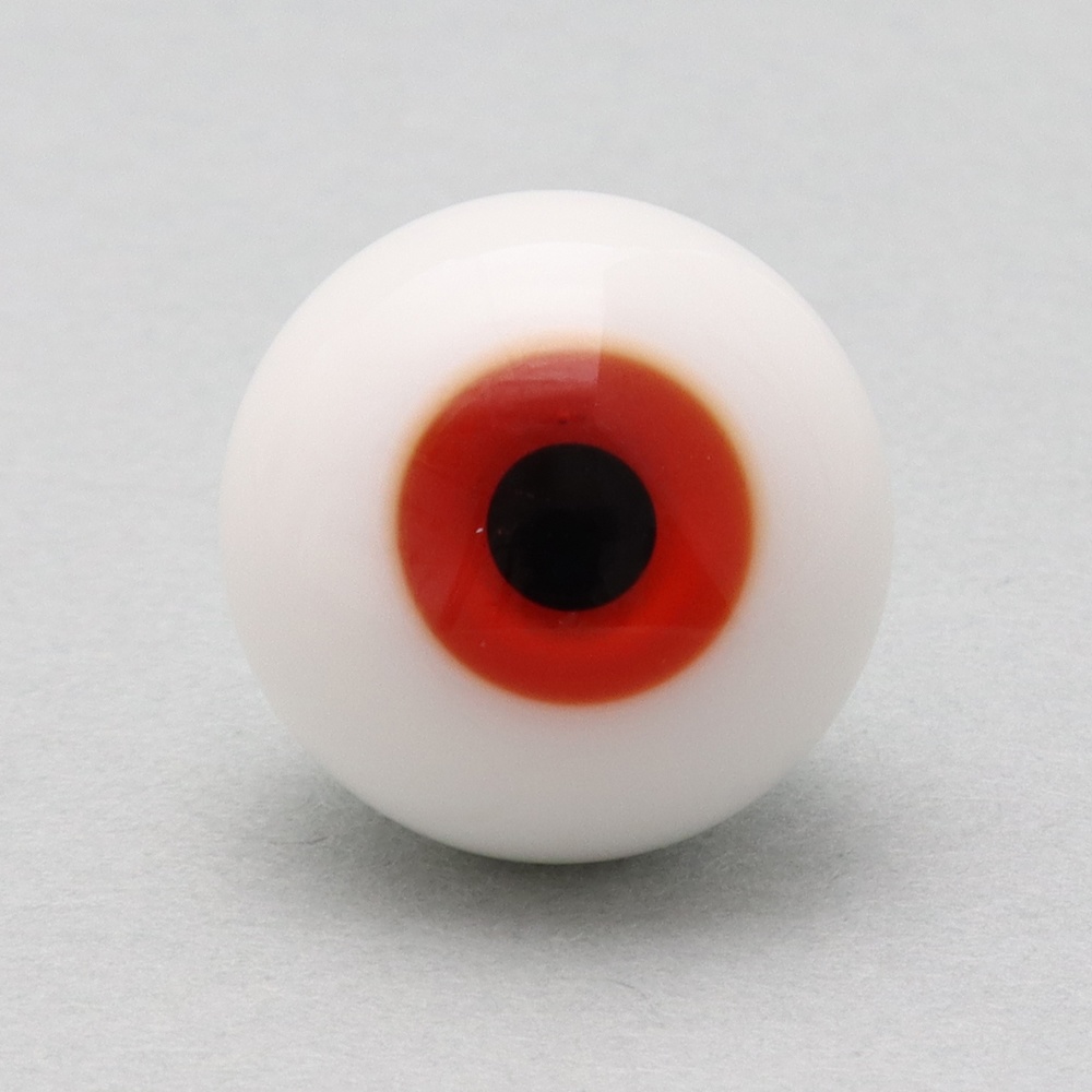 ドール用グラスアイ【HA-28(レッド)】14mm◆ローマウンテン型◆新品◆送料込み