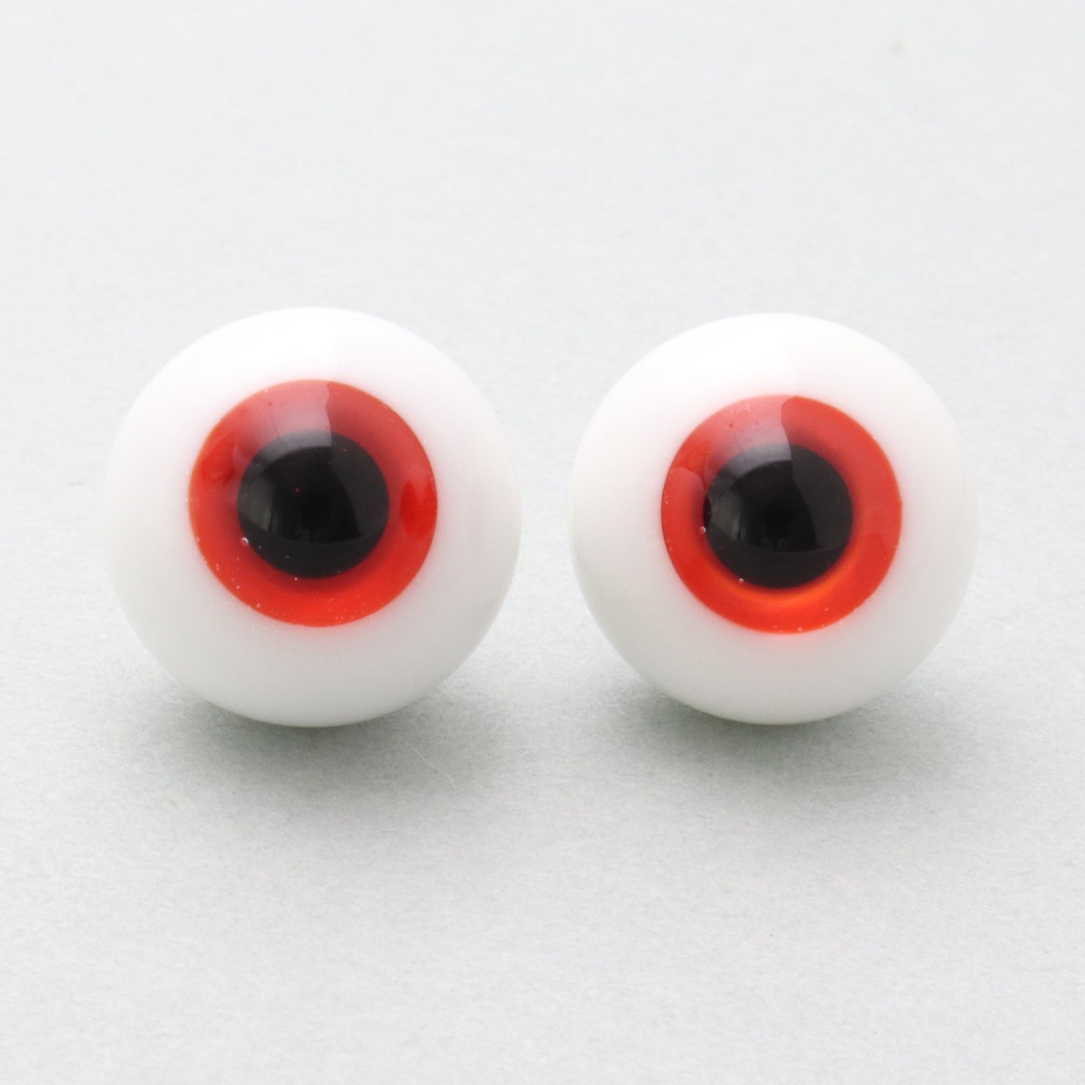 ドール用グラスアイ【HA-28(レッド)】12mm◆ハイマウンテン型◆新品◆送料込み