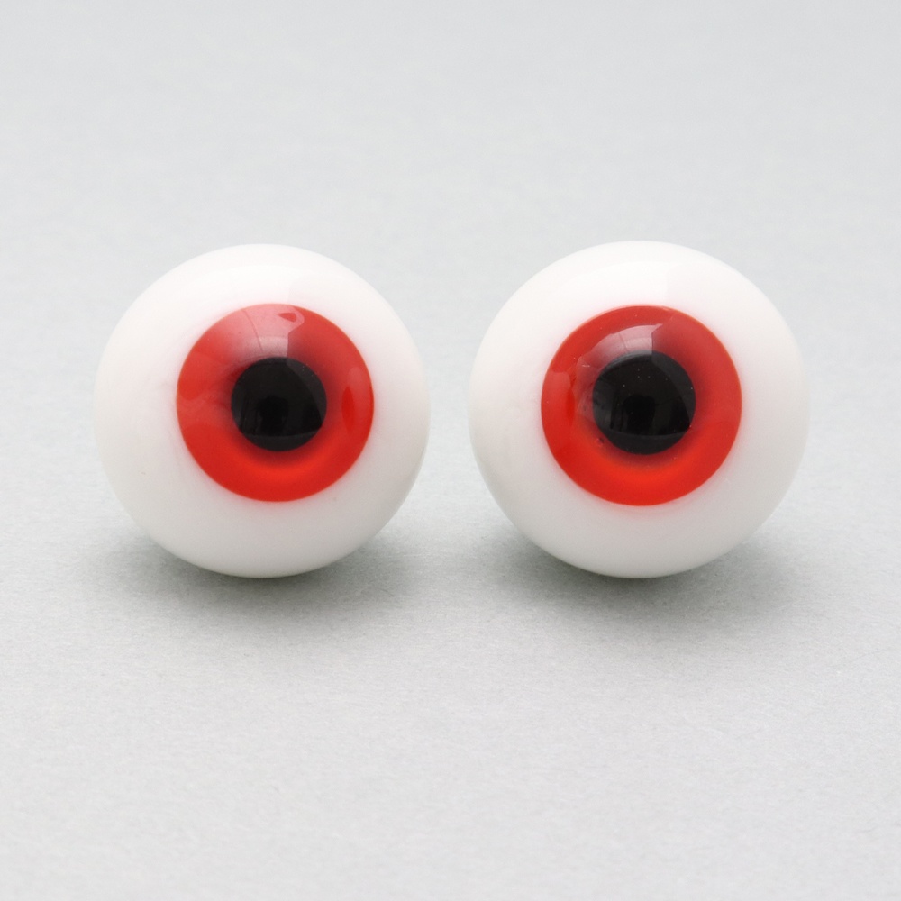 ドール用グラスアイ【HA-28(レッド)】16mm◆ハイマウンテン型◆新品◆送料込み
