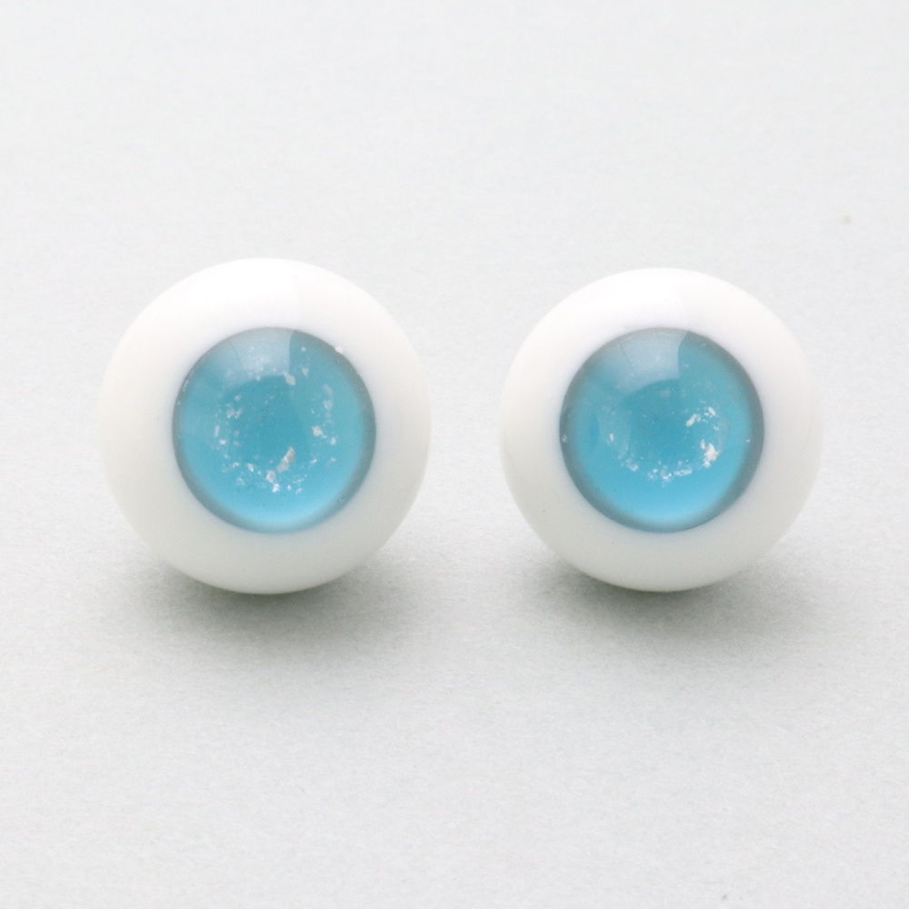 ドール用グラスアイ【HC-60B(ライトブルー)】14mm◆ハイマウンテン型◆新品◆送料込み