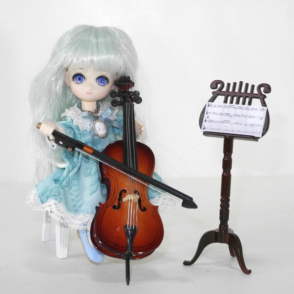 チェロセット◆1/12◆楽器◆ハンドメイド◆送料込み◆オビツ11