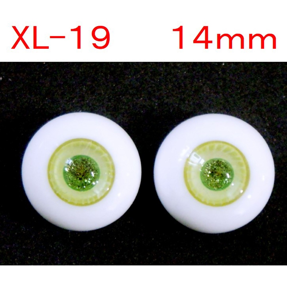 ドール用グラスアイ【XL-19】14mm◆ハイマウンテン型◆新品◆送料込み