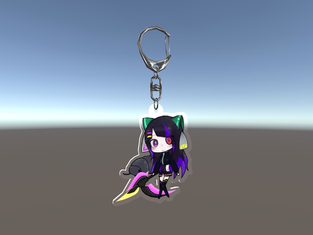 Bkアクキー3Dモデル