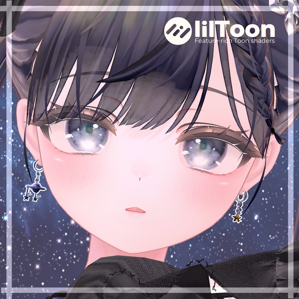 【複数アバター対応】Space Earrings