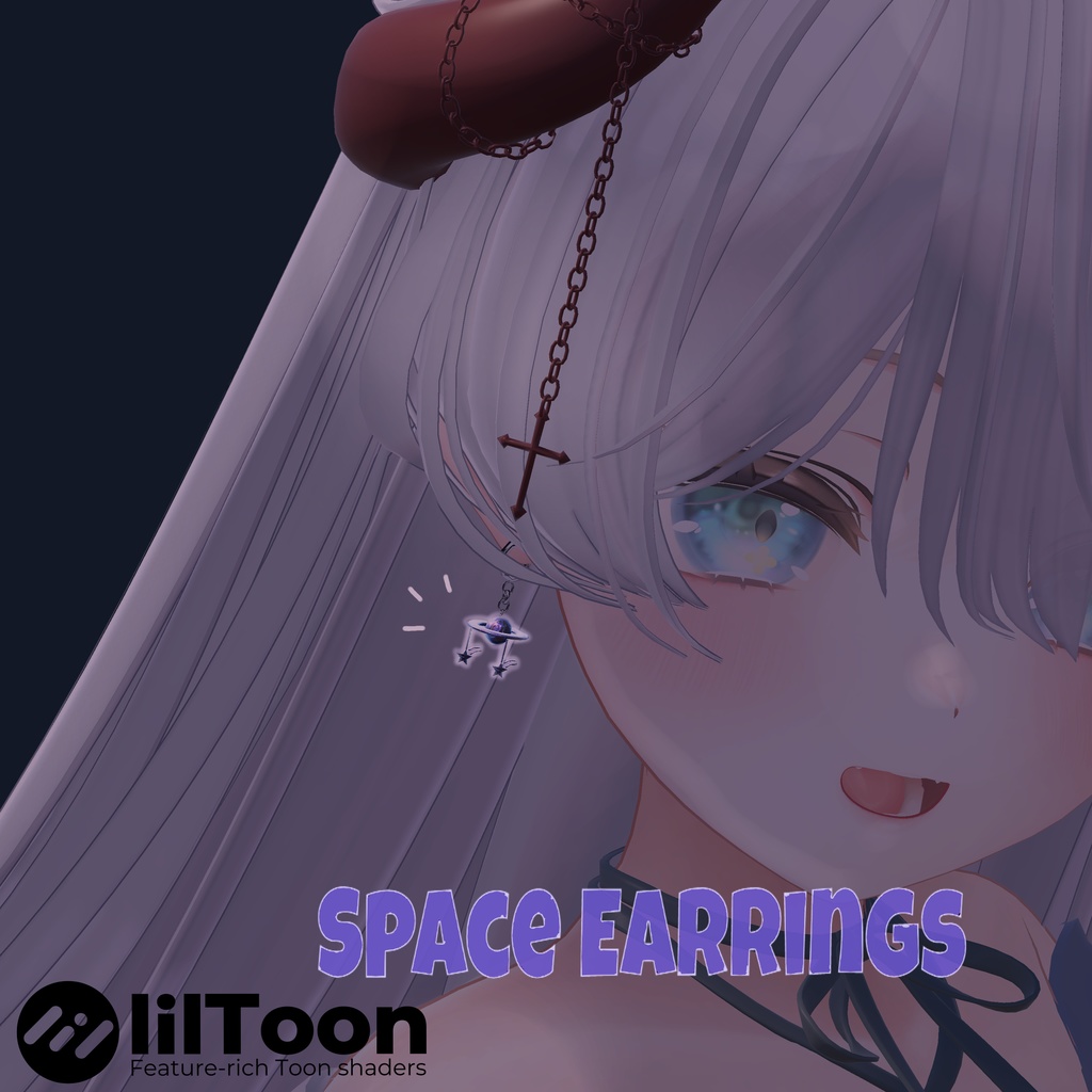 【複数アバター対応】Space Earrings