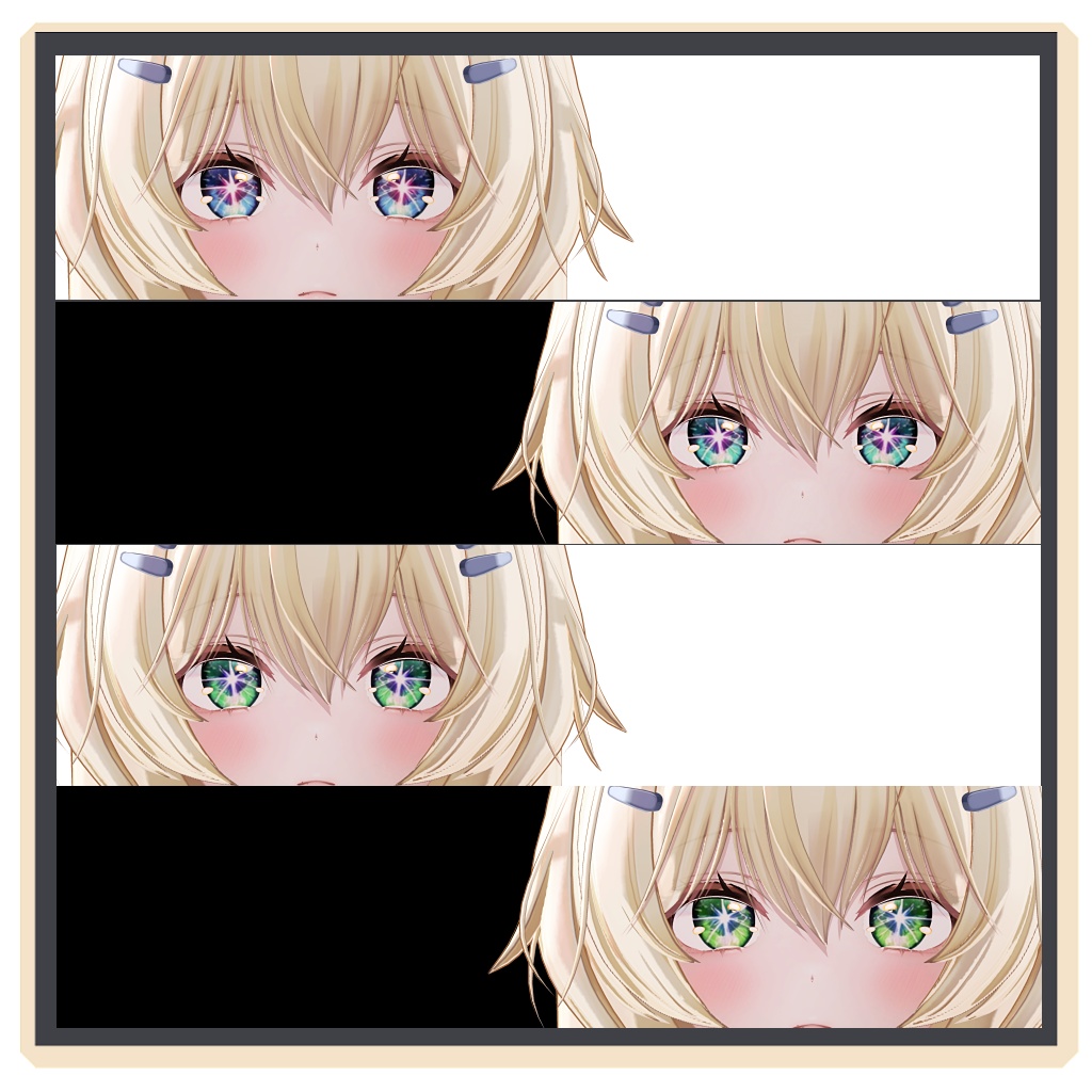 【12アバター対応】星の巡礼 eye texture - 8Colors -