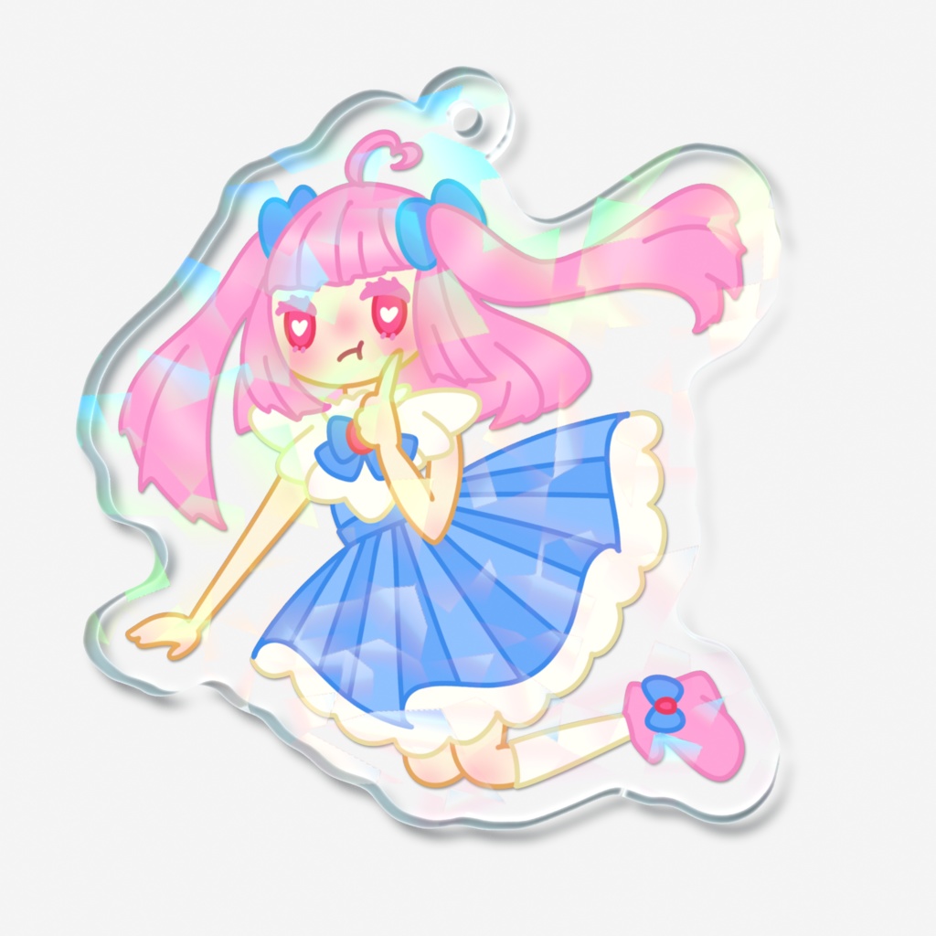 ホログラムアクリルキーホルダー 甘くて可愛い恋心