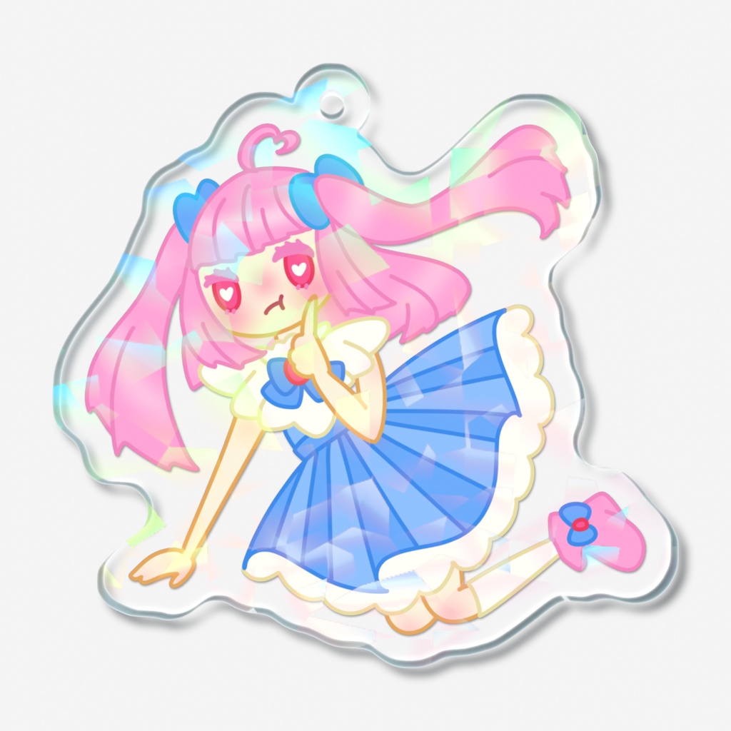 ホログラムアクリルキーホルダー 甘くて可愛い恋心