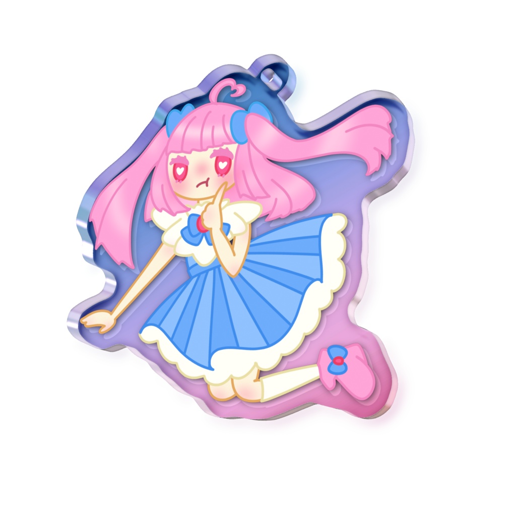 オーロラアクリルキーホルダー 甘くて可愛い恋心