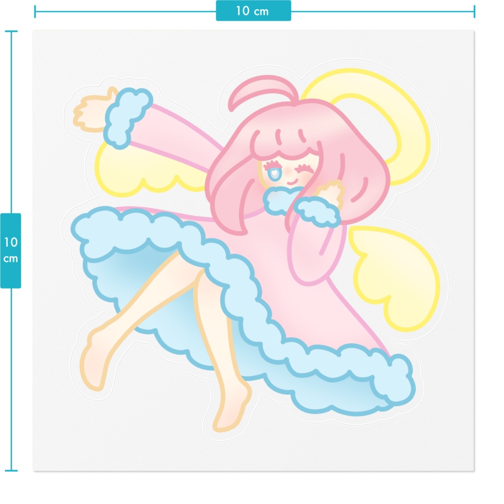 防水クリアステッカー あなたのそばに