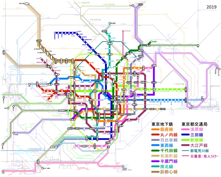 東京地下鉄各年路線図 サンプル 趣味の路線図 Booth