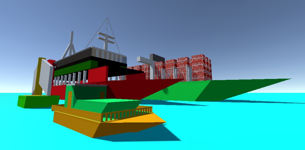 【３Dモデル】組み換え自由モデルシリーズ04 ボートセット