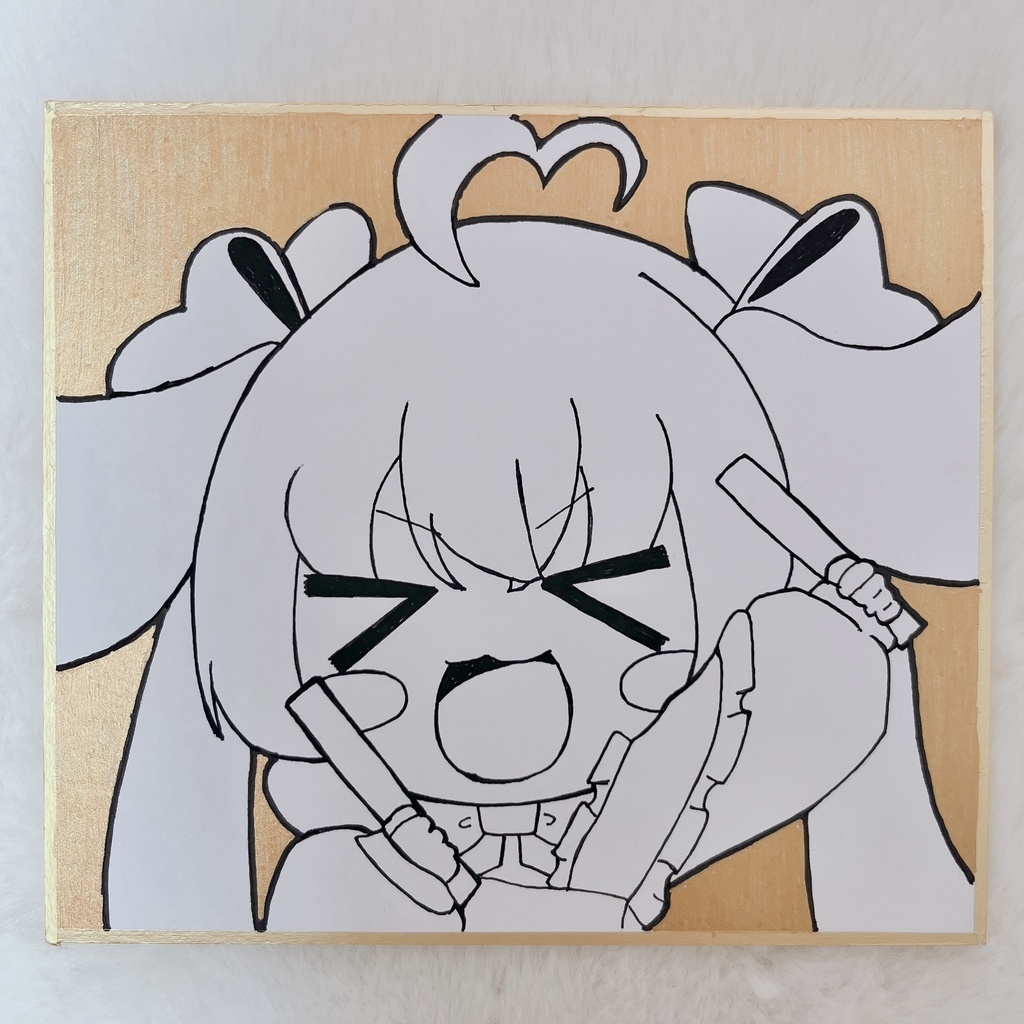 ミニイラスト色紙「ぺんらいと」