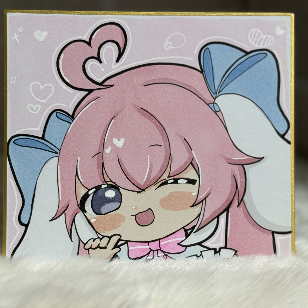 カラーイラスト色紙１