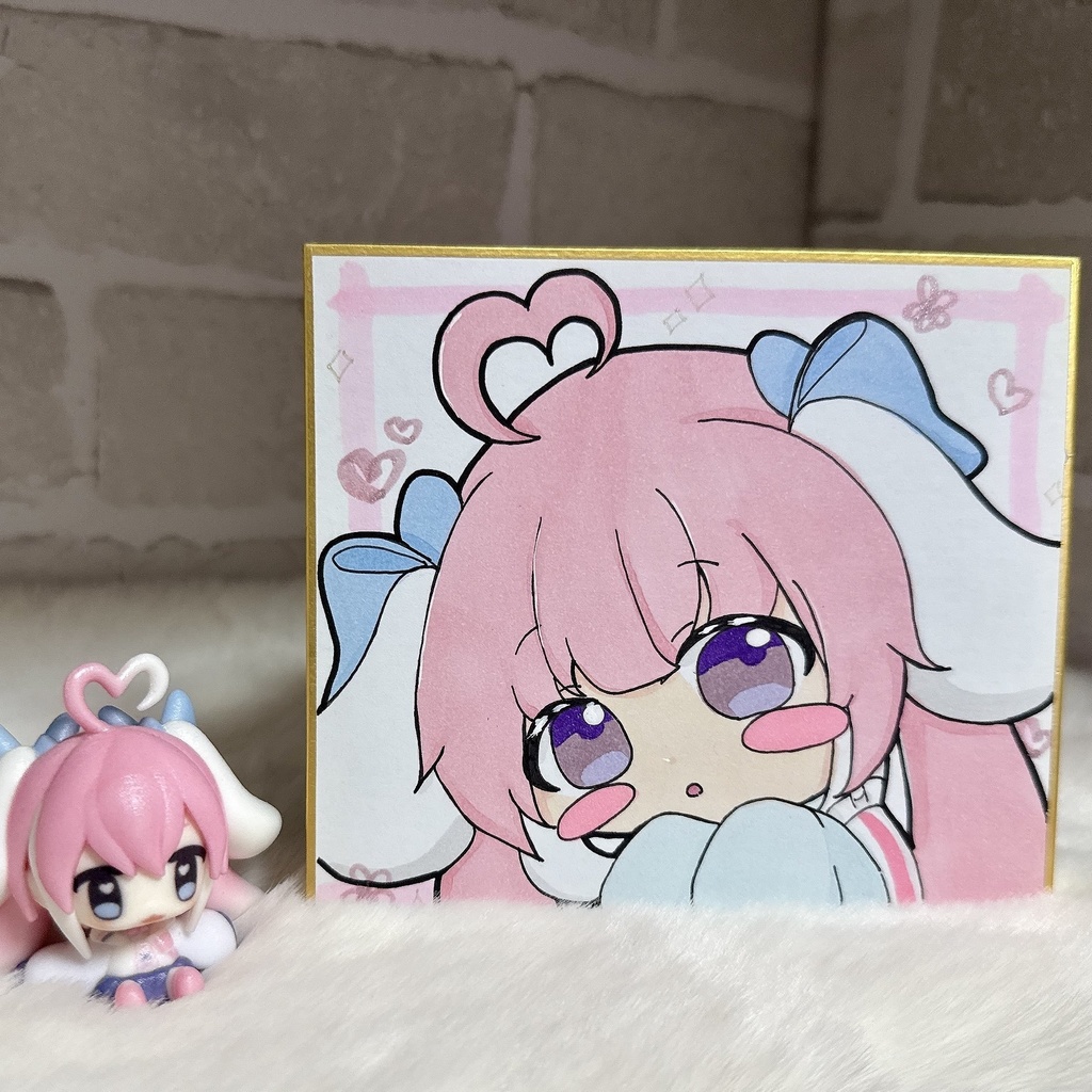 ④手描きイラスト色紙🎀✨