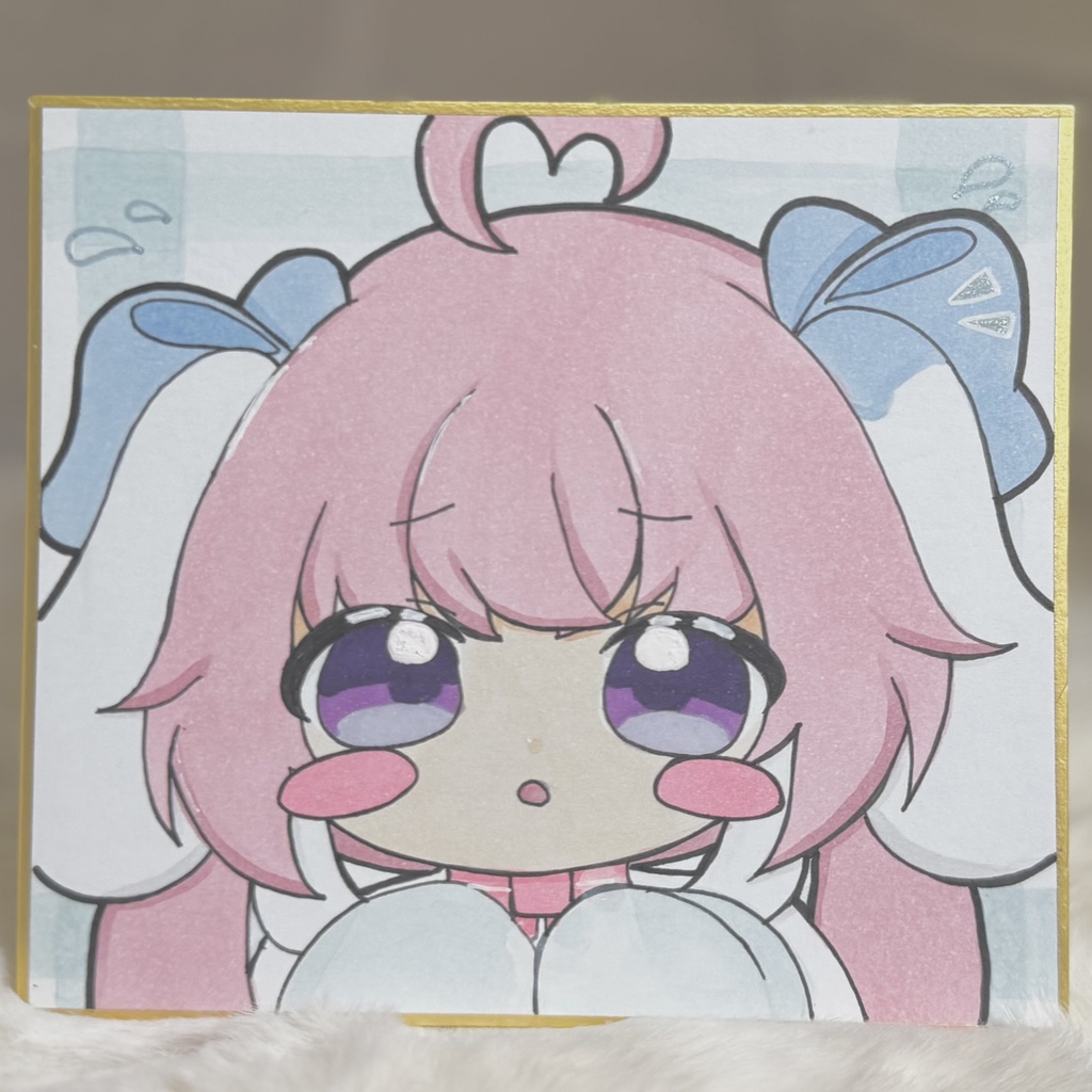 ⑨手描きイラスト色紙🎀✨