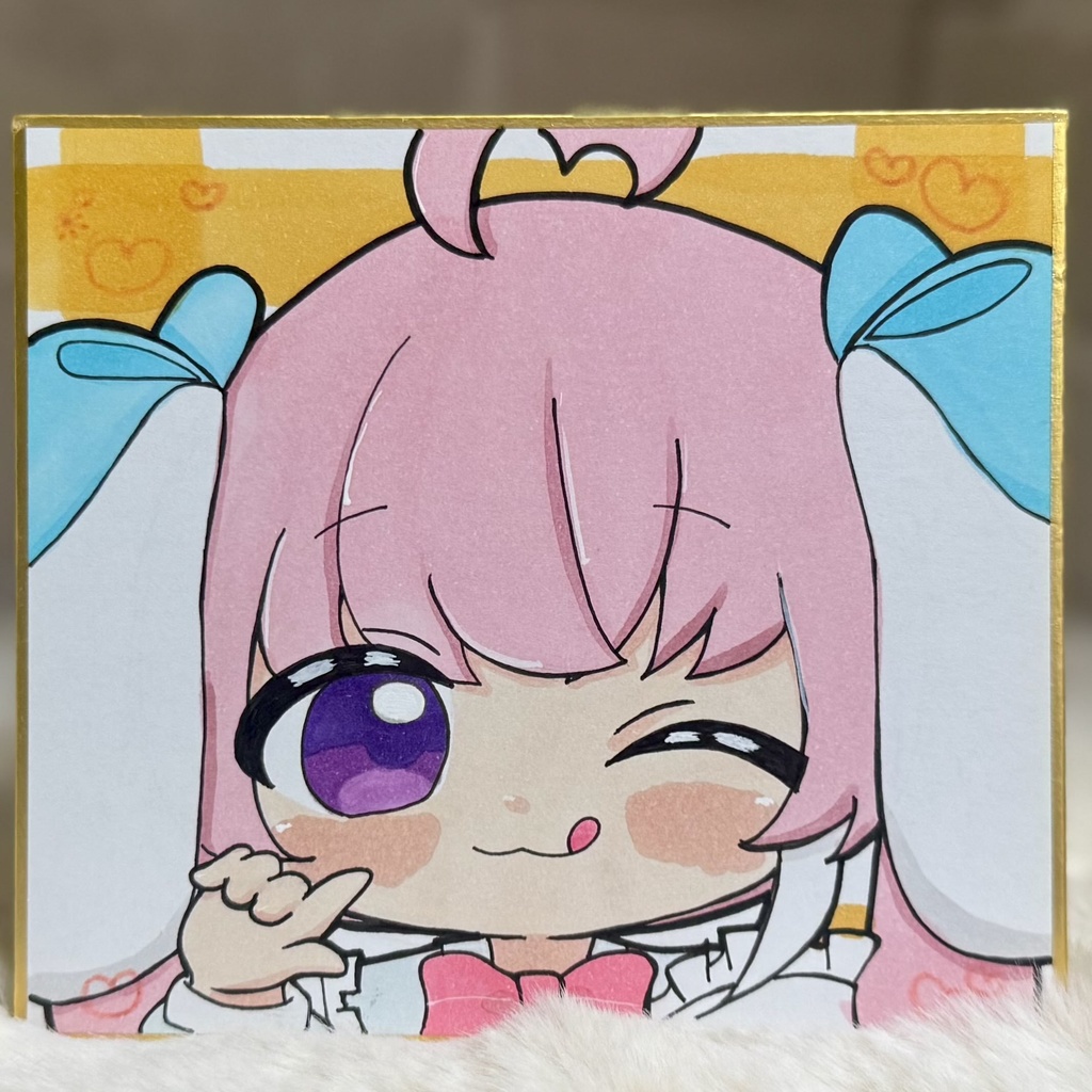⑩手描きイラスト色紙🎀✨