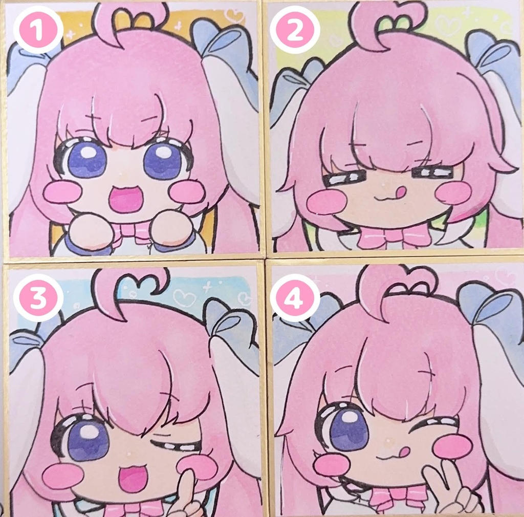 ミニ！ イラスト色紙セット