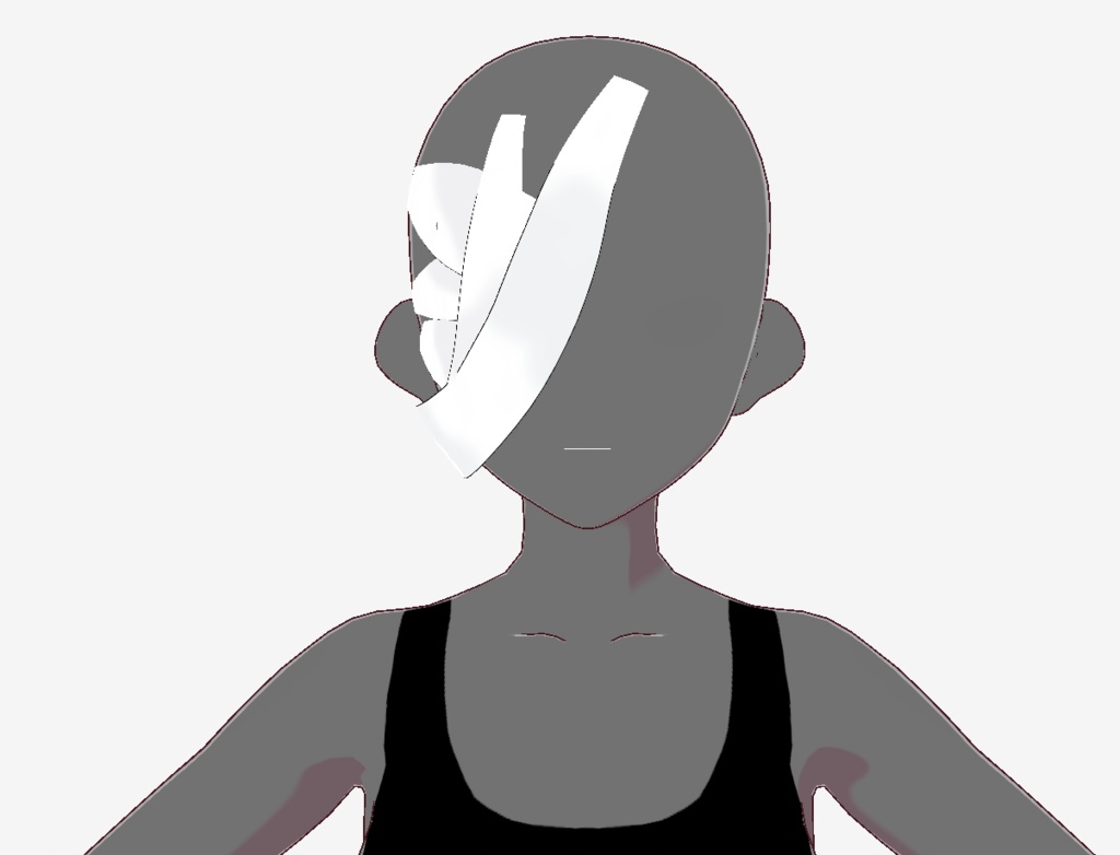 【Vroid】Eyepatch_Hair-Extra