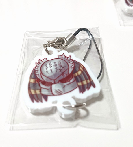 繋がるアクリルキーホルダー(白)