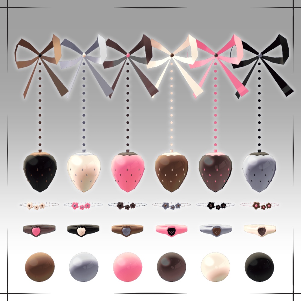 【Freeあり】strawberry accessory【MA対応】