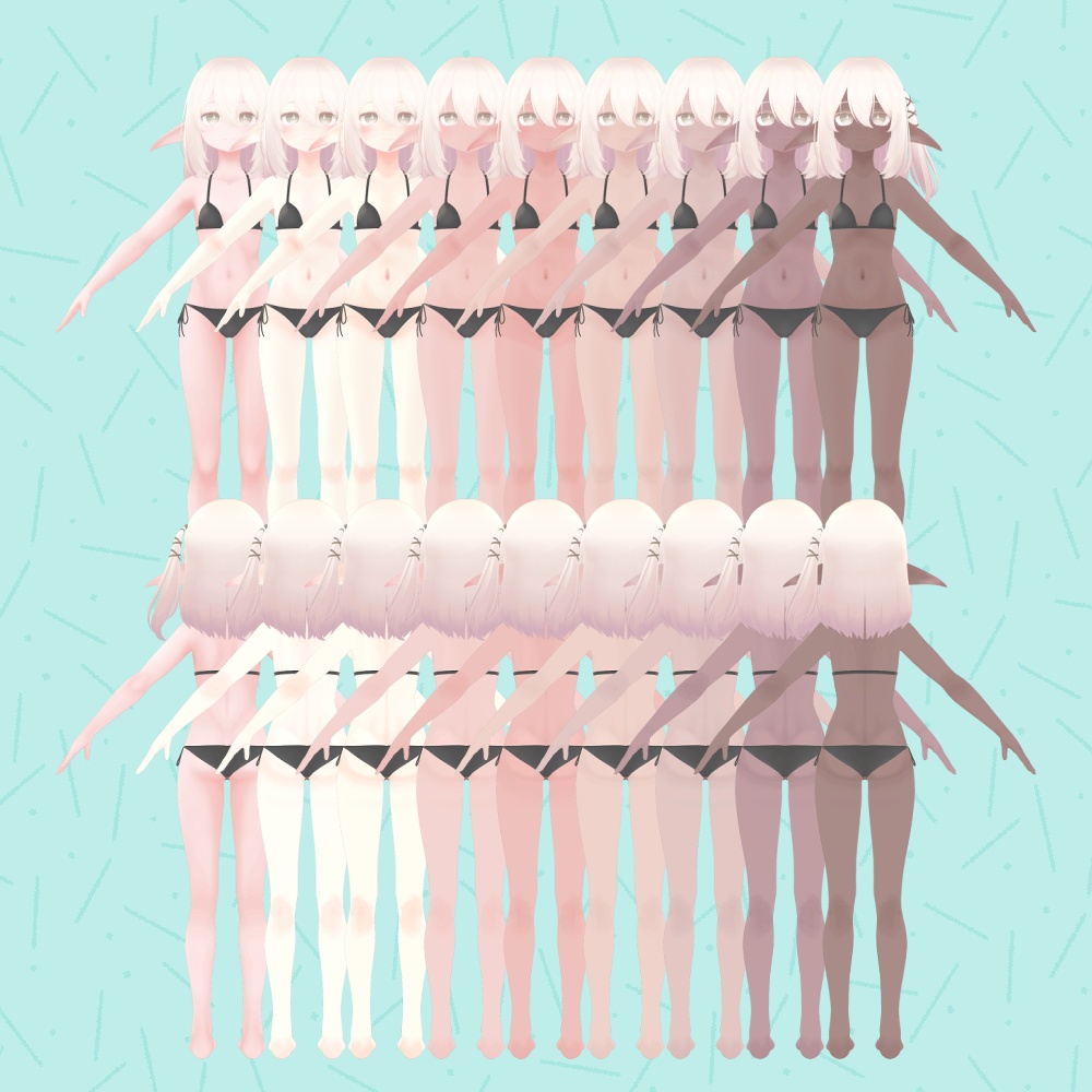 【Free】カルミア対応-健康肌テクスチャ