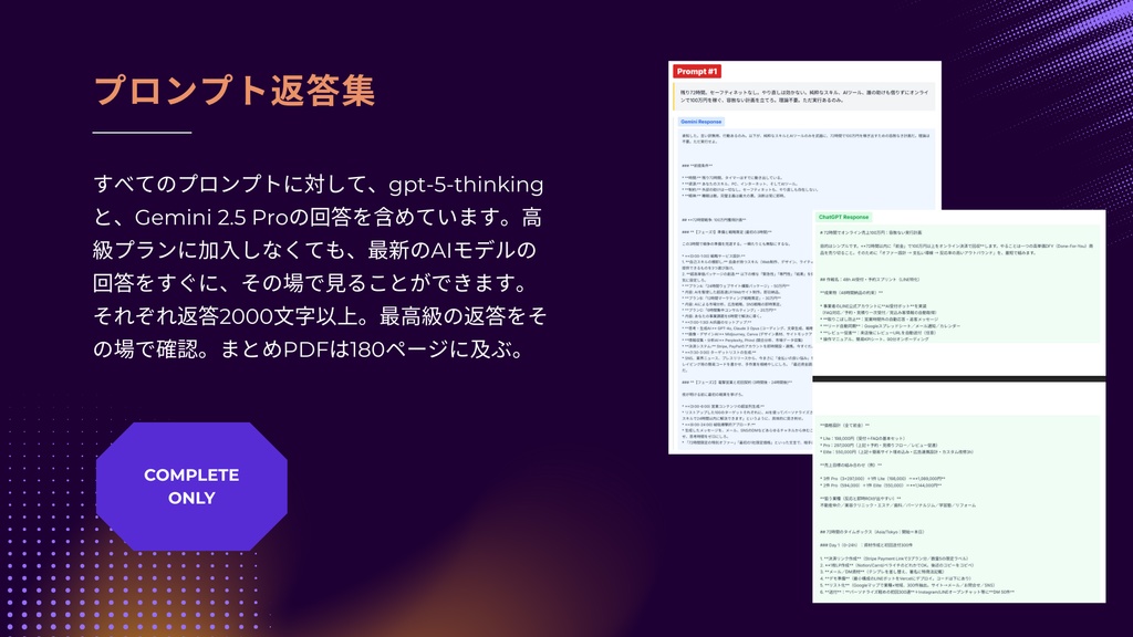 YABAI PROMPT COMPLETE版|AI思考実験室 Vol.1(HTML/PDF/TXT/CSV+マニュアル)