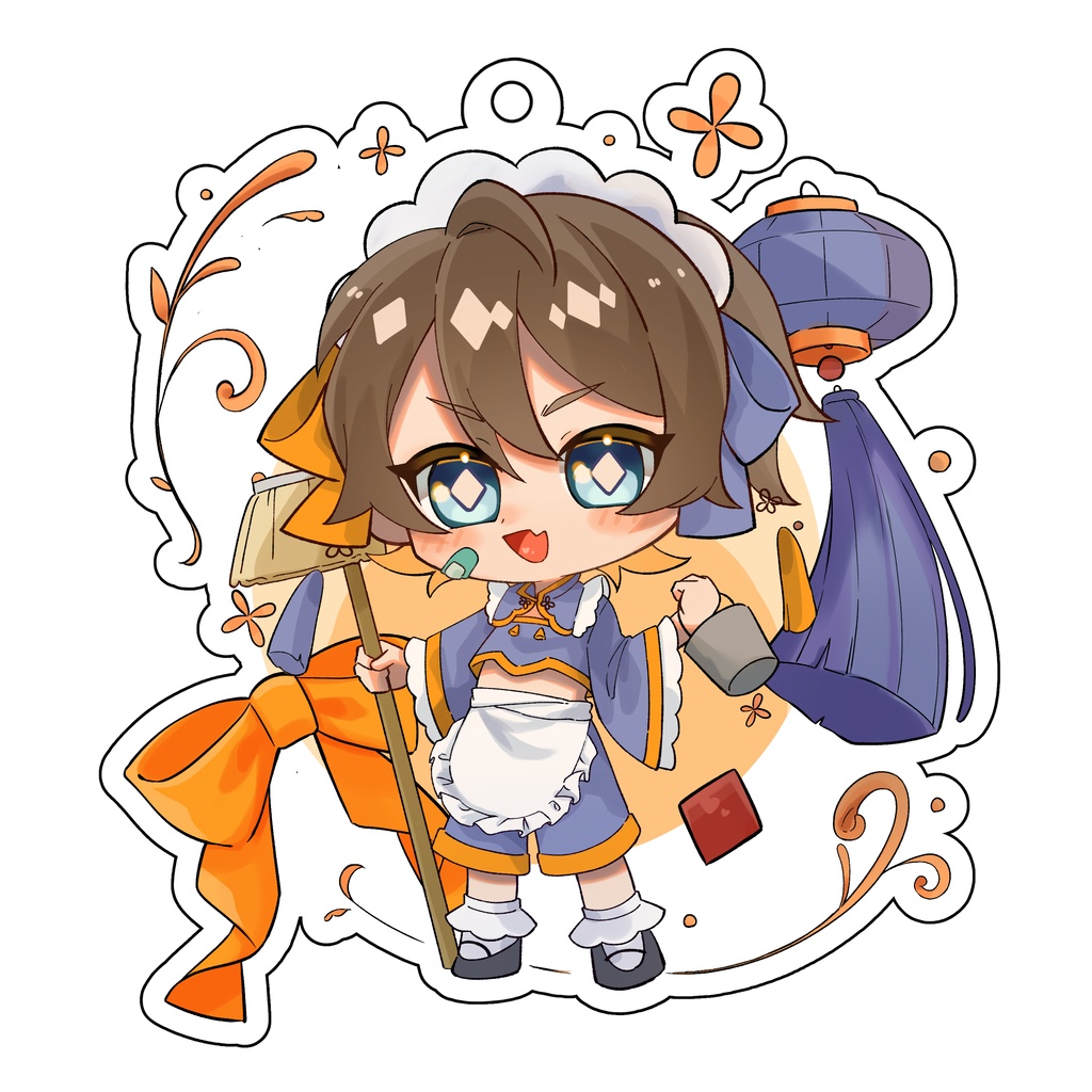 中華メイド　アクリルキーホルダー