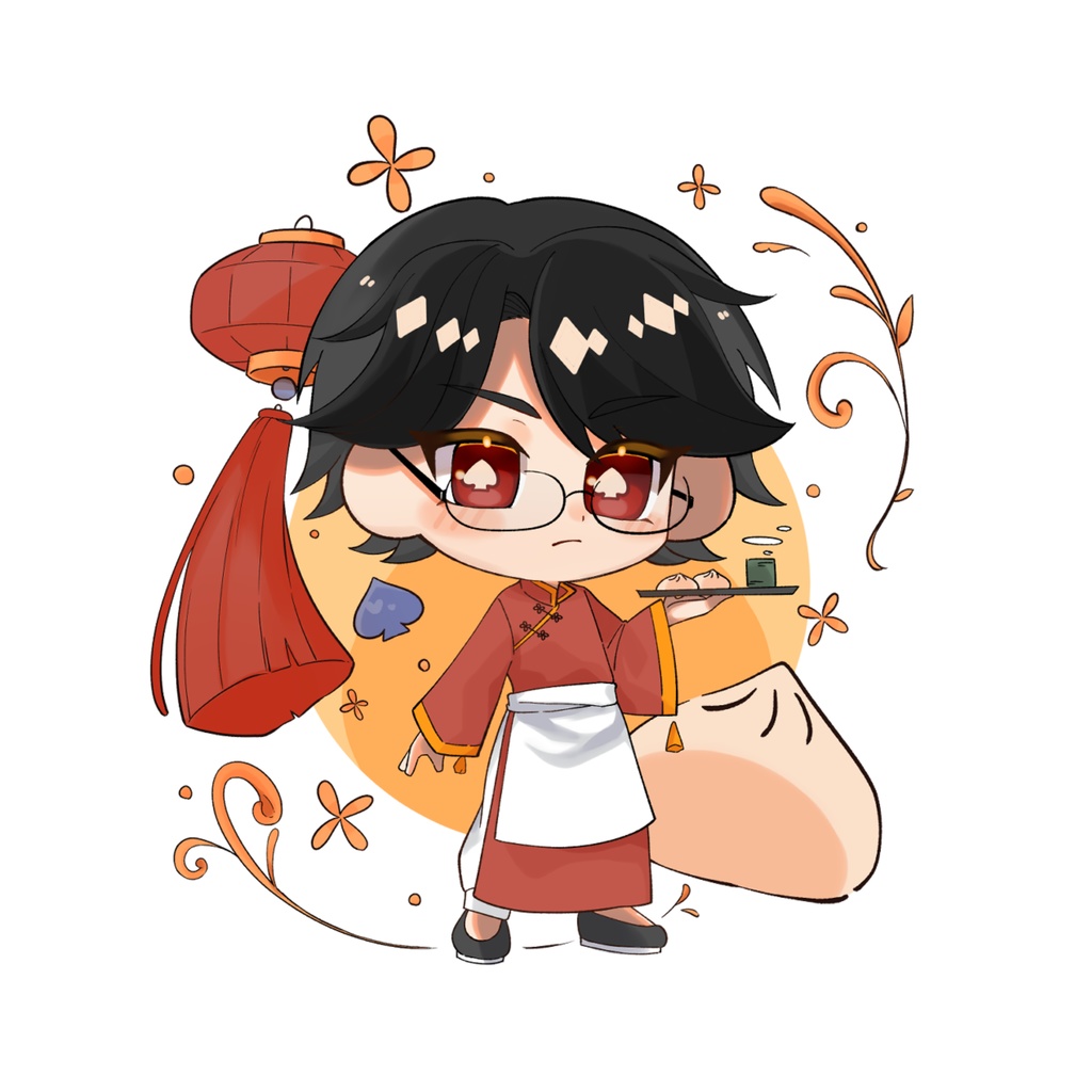 中華メイド ステッカー