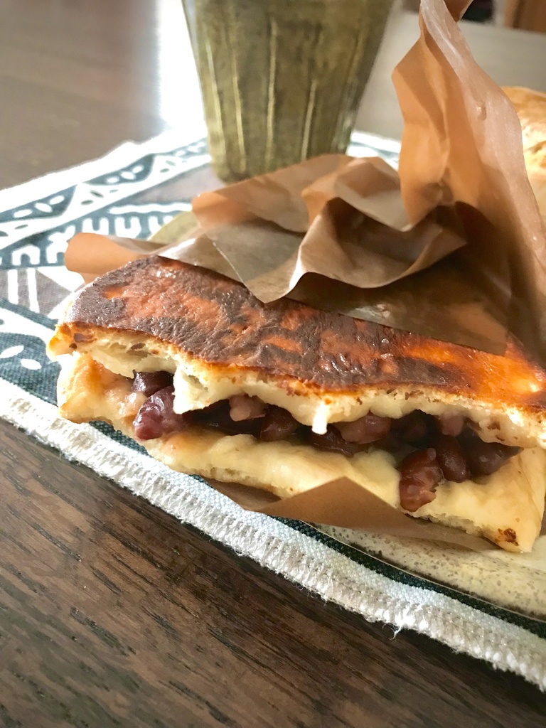 ナンのあんバターサンド