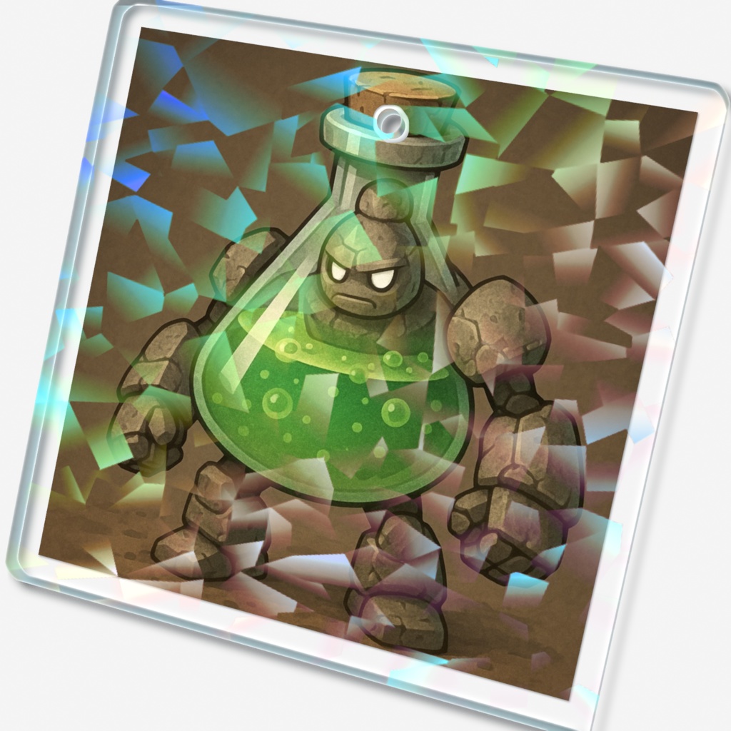 フラスコゴーレムキーホルダー