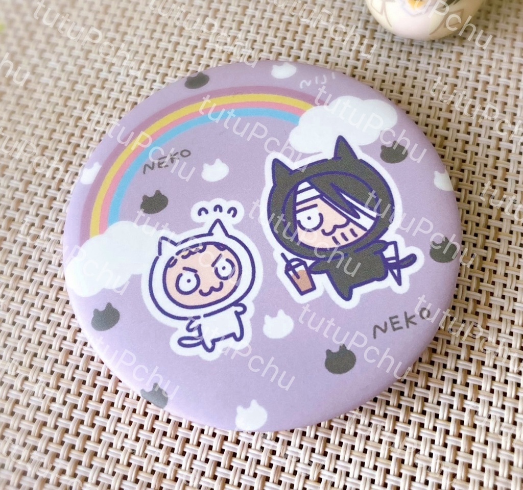 ふしょねこさん缶ミラー