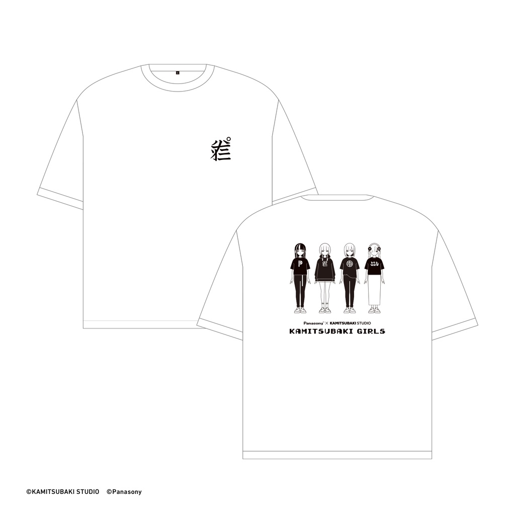 4 10発売3 5d女の子展グッズ 神椿の女の子tシャツ Kamitsubaki Studio Booth