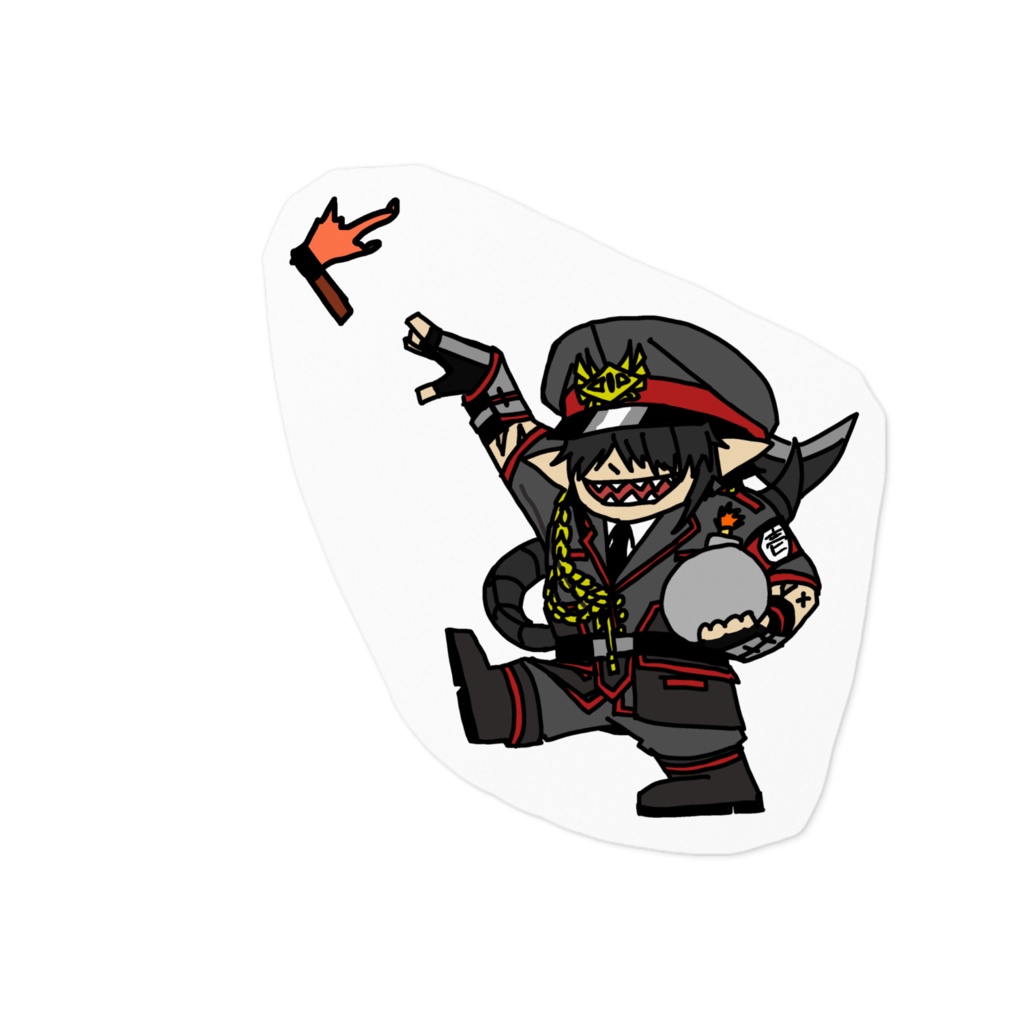 ステッカー　クロ