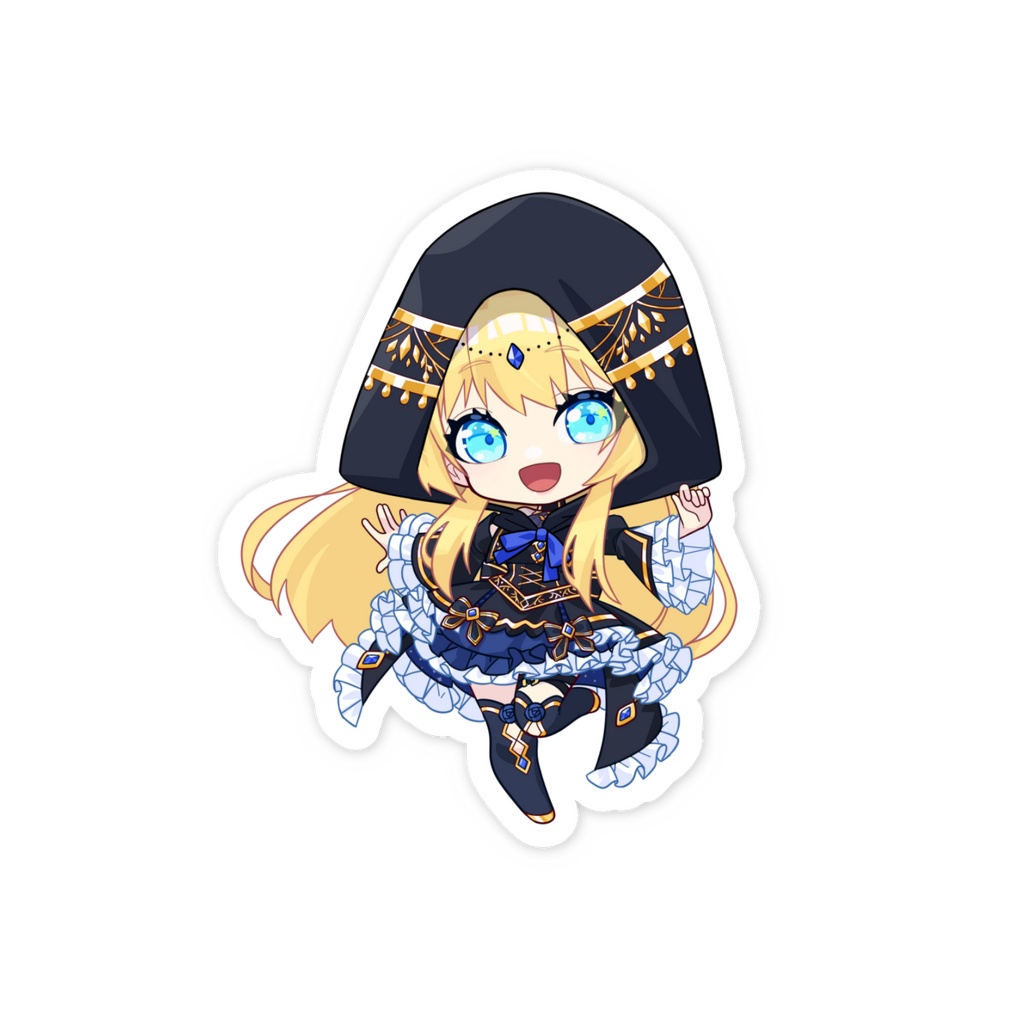 魔法戦闘服くちなしステッカー