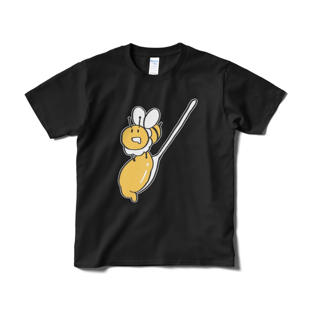 くいしんぼうみつばちTシャツ【黒】