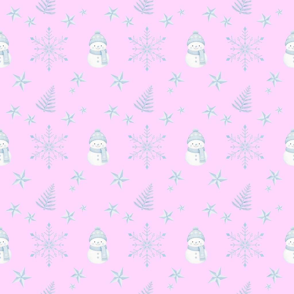 北欧風 水彩タッチ 大人かわいいクリスマス柄ペデジタルペーパー12枚セット 手帳デコ・ラッピング