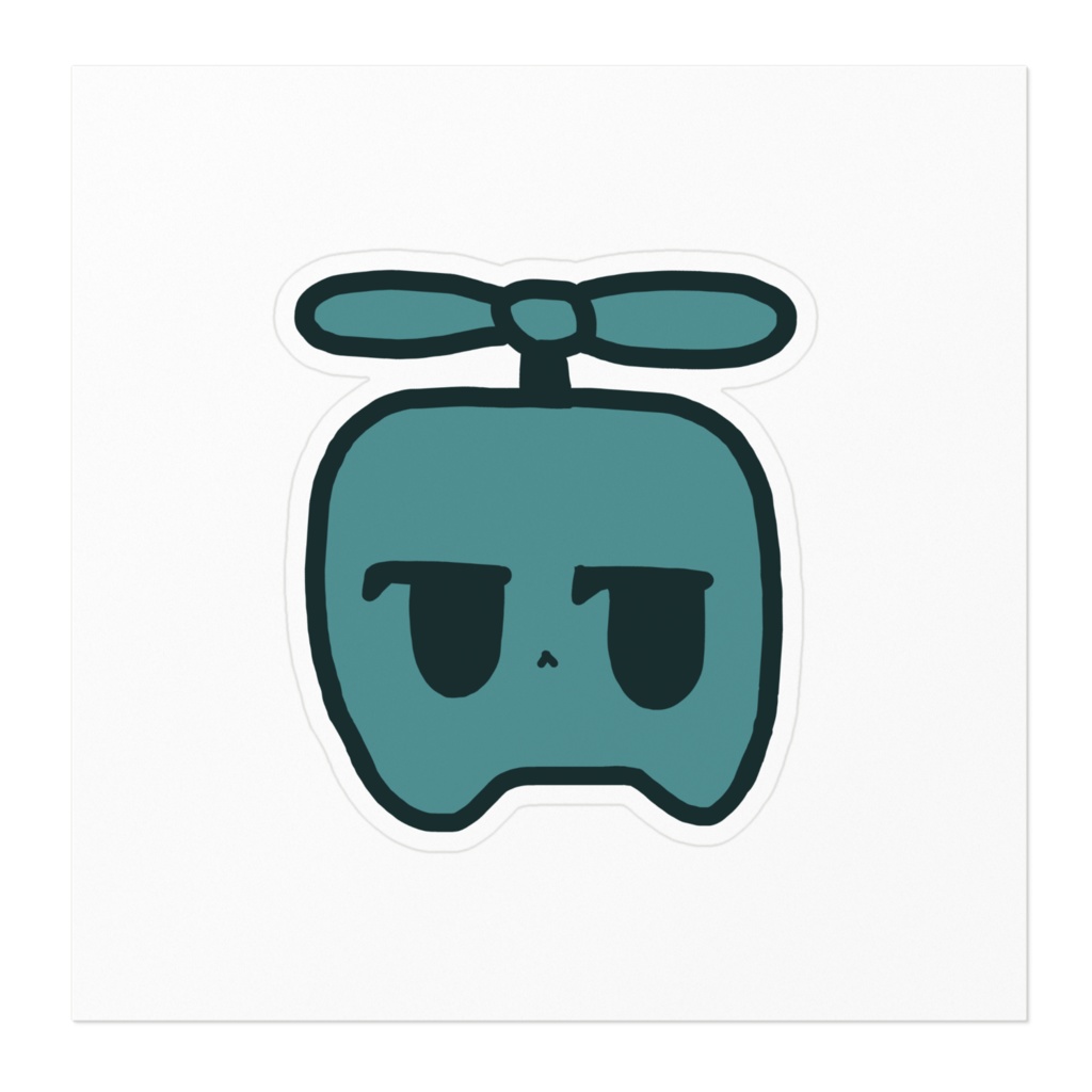 とんでるなにかのステッカー