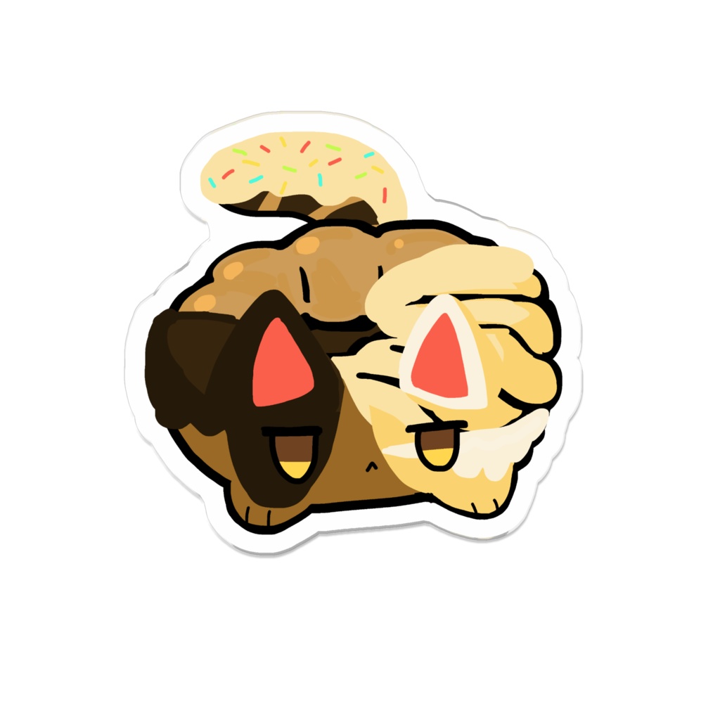 ドーナツキメラ(γ)のアクリルバッジ
