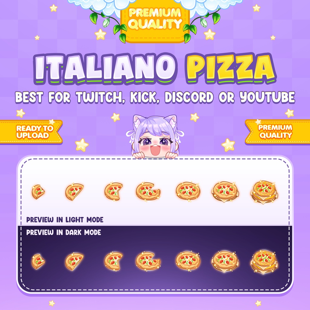 Friezy Foodies Bundle Sub Badges or Bit Badges for Twitch, Discord, Facebook, and Youtube