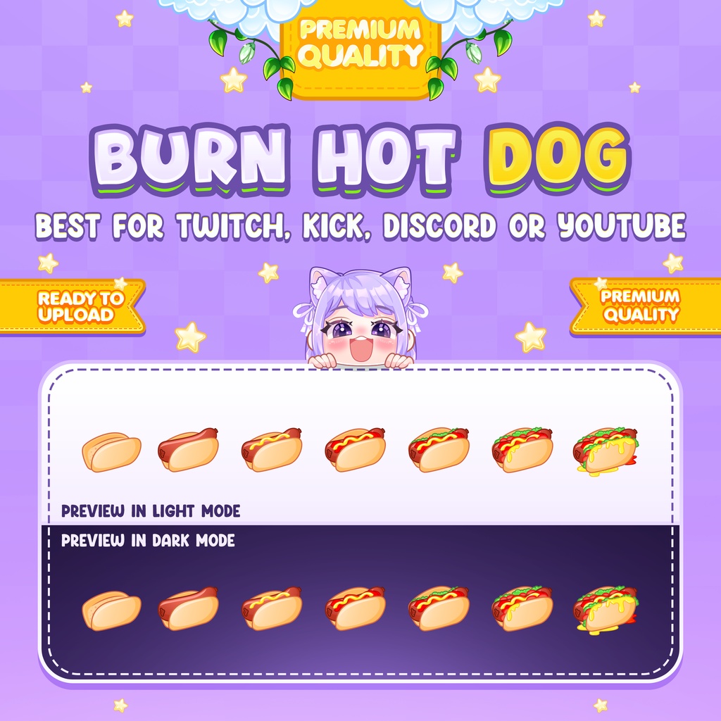 Friezy Foodies Bundle Sub Badges or Bit Badges for Twitch, Discord, Facebook, and Youtube