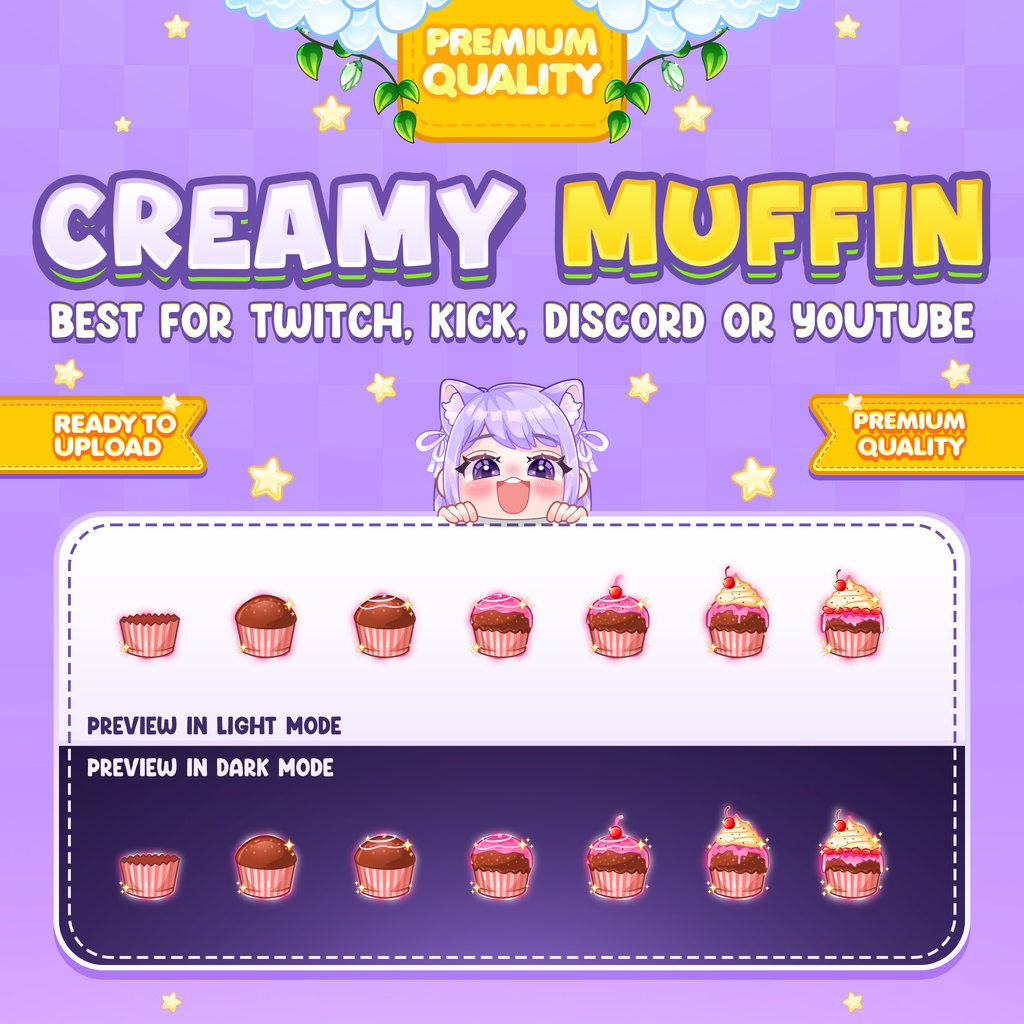 Sweety Cookies Bundle Sub Badges or Bit Badges for Twitch, Discord, Facebook, and Youtube