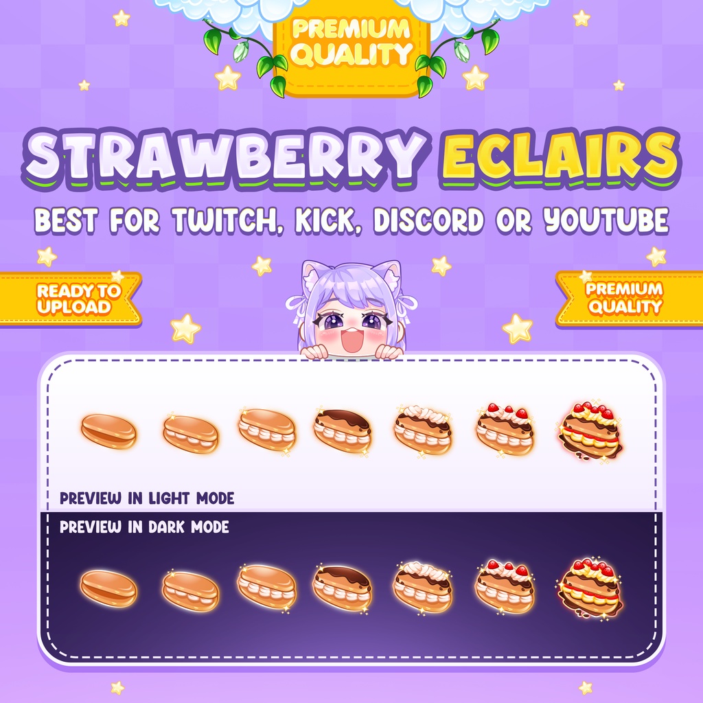 Sweety Cookies Bundle Sub Badges or Bit Badges for Twitch, Discord, Facebook, and Youtube