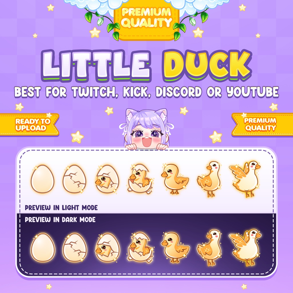 Kawaii Animals Bundle Sub Badges or Bit Badges for Twitch, Discord, Facebook, and Youtube