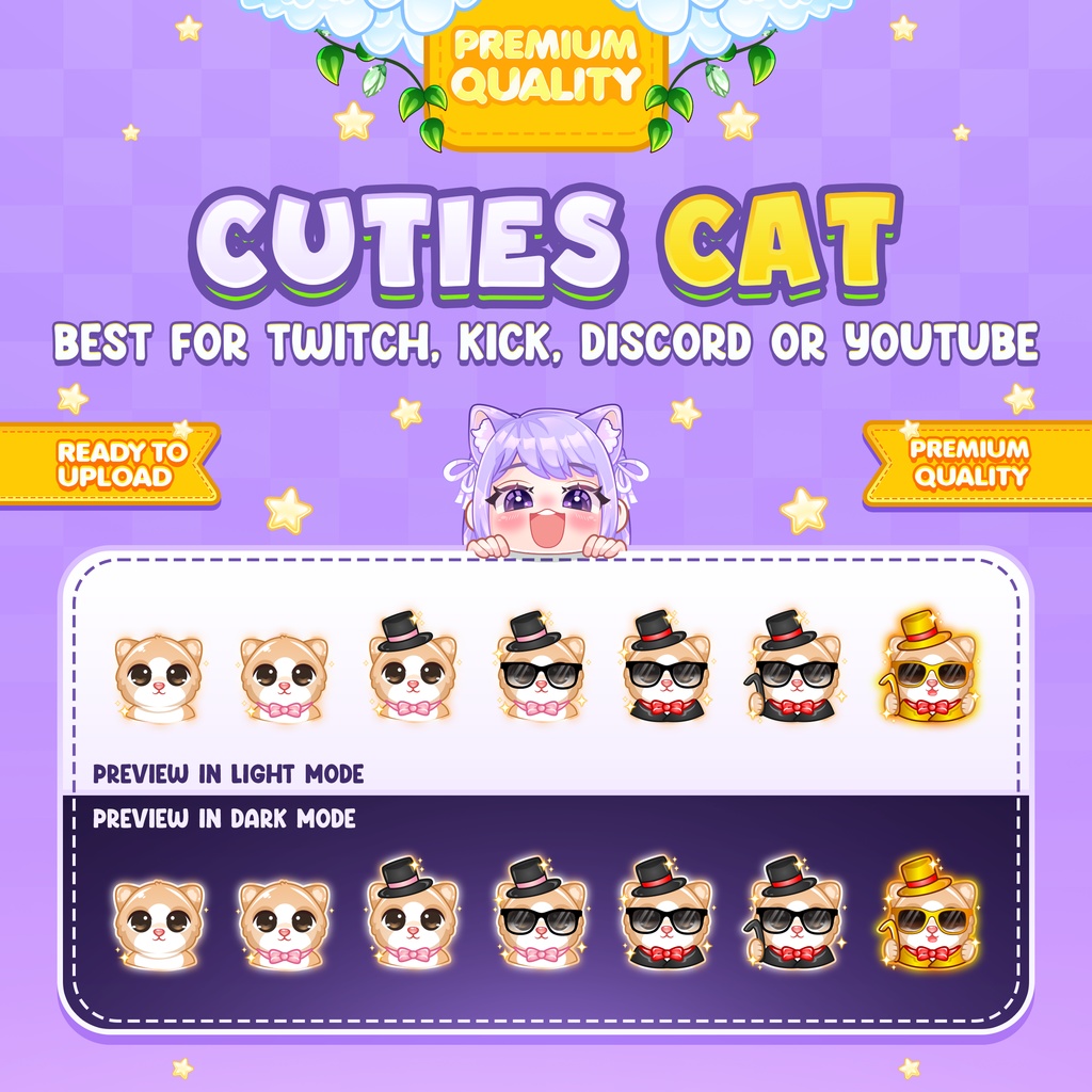 Kawaii Animals Bundle Sub Badges or Bit Badges for Twitch, Discord, Facebook, and Youtube