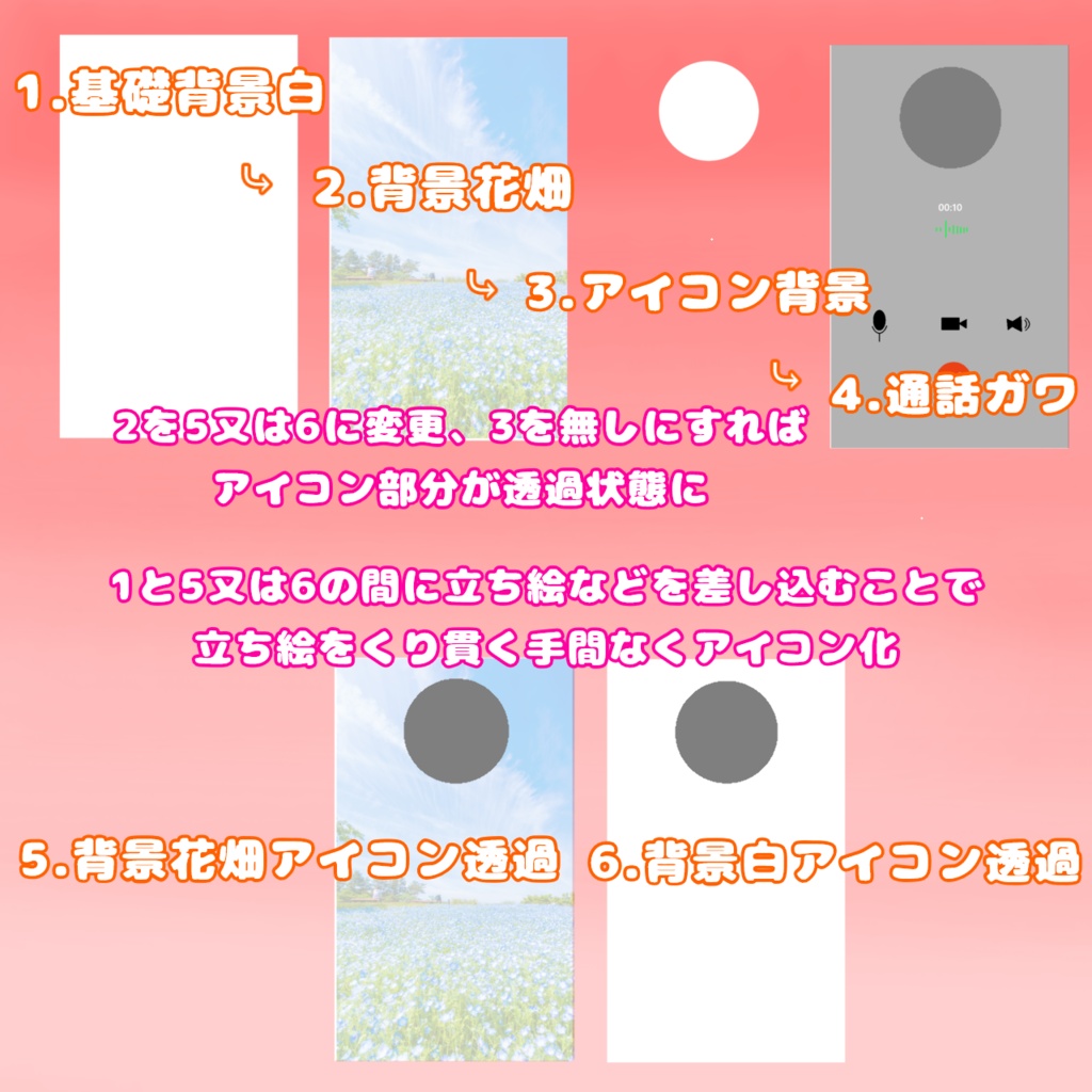 【素材】通話素材_無料版/有料版