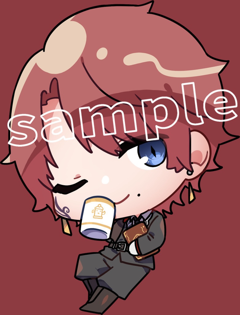 2周年記念アクキー「コーヒー呑むフラウ」