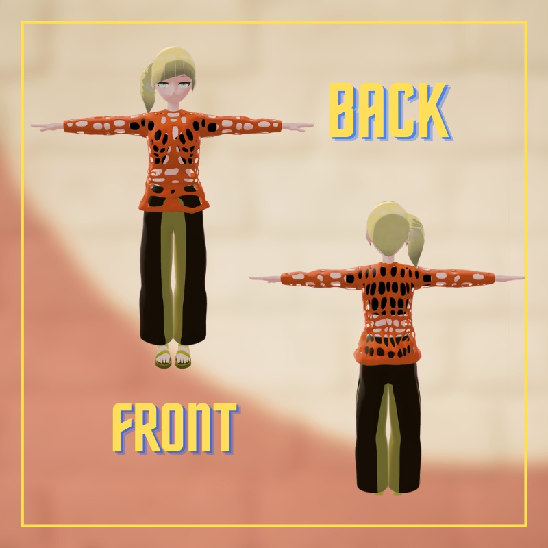 【VRChat想定無料配布モデル】石楠花 -syakunage -【Free Model】