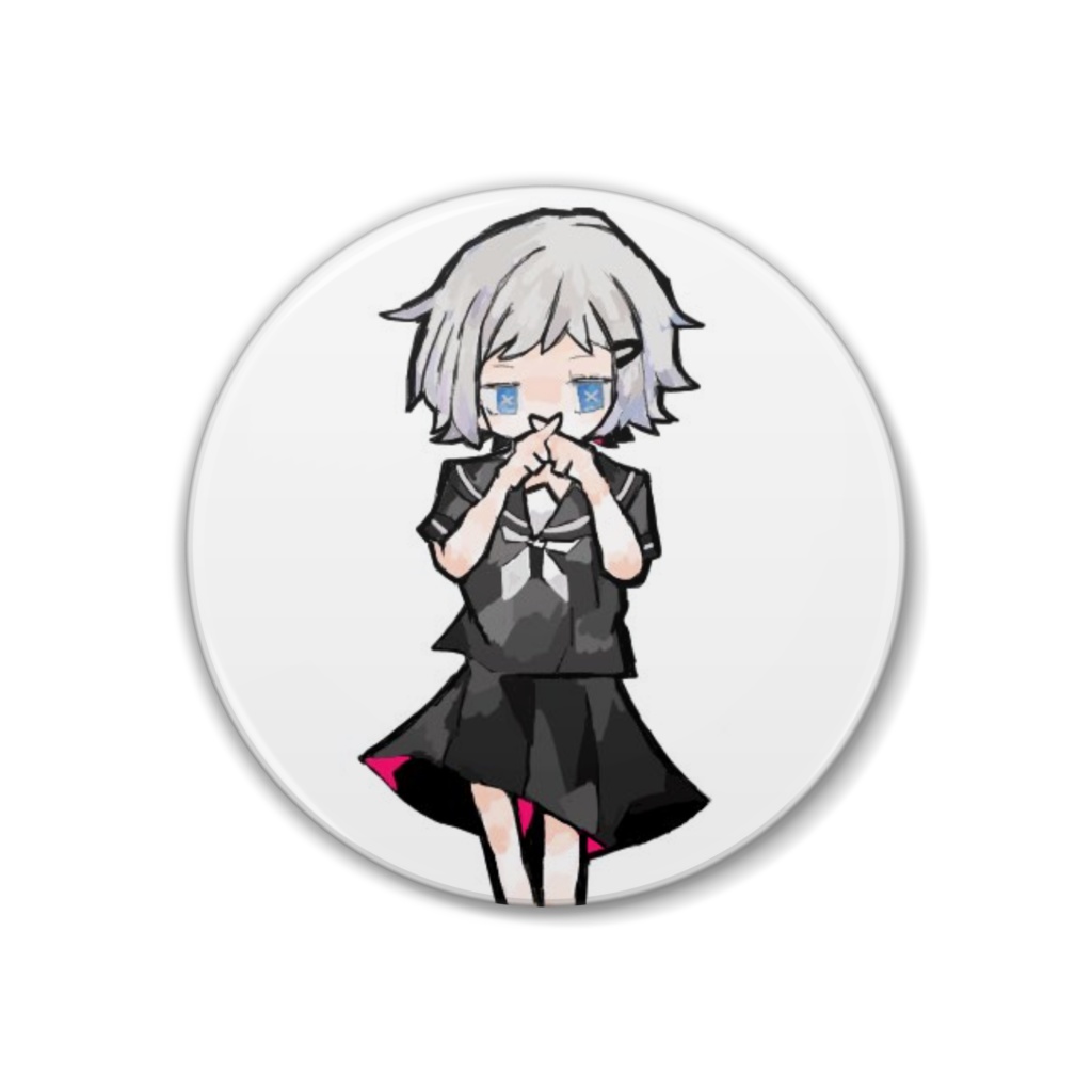 ❌くん。缶バッジ38mm版