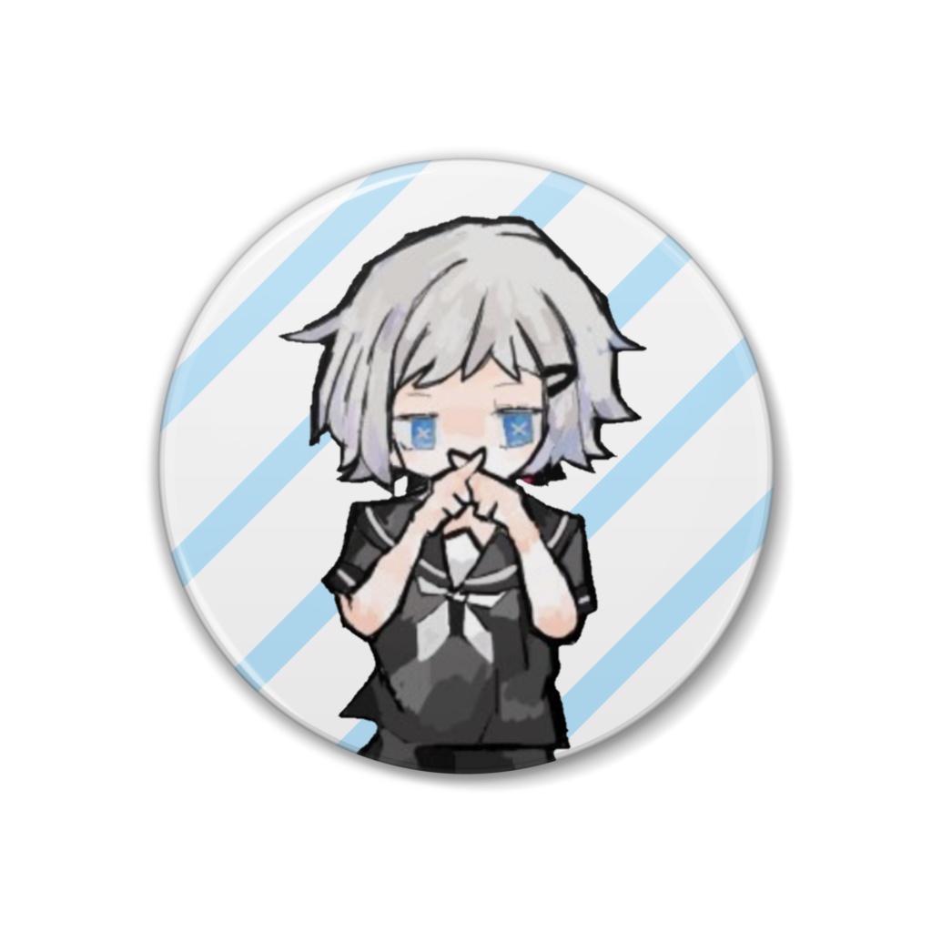 ❌くん。缶バッジ38mm版